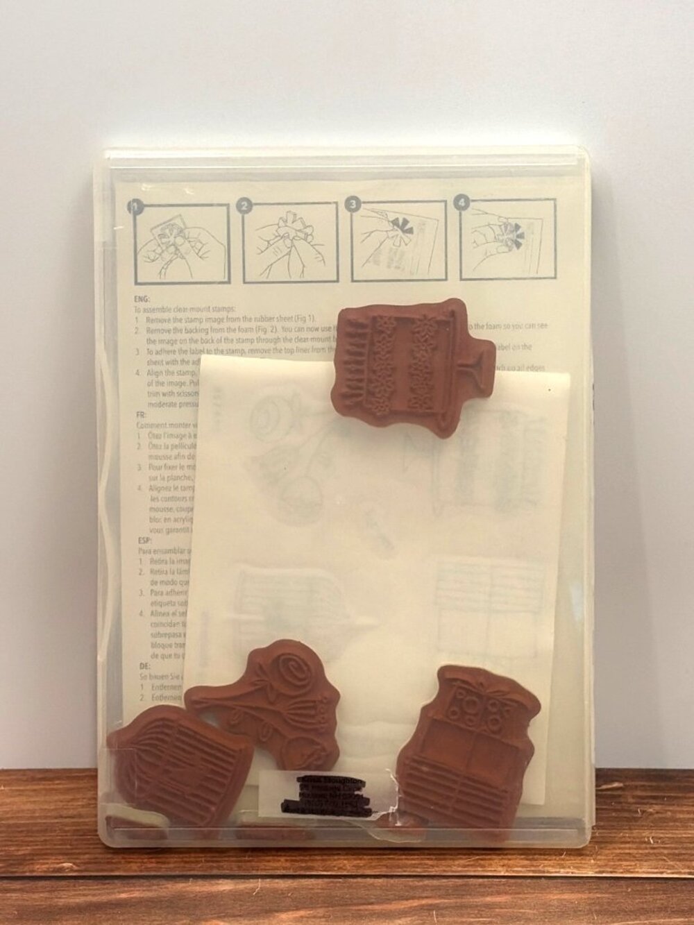 BNDL STAMPIN UP 119125 HAPPY MOMENTS STAMP SET& 119834 SCALLOP CIRCLE PUNCH 13/4 - Picture 2 of 6